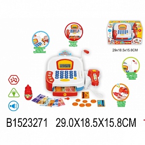 Кассовый аппарат со световыми и звуковыми эффектами (Girls Toys, B1523271sim)